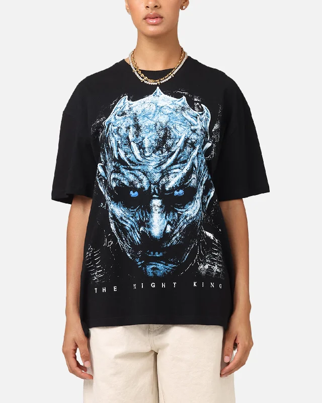 Goat Crew X Game Of Thrones Night Kings Heavy T-Shirt Black Fitted T-Shirt Seamless Stretchy