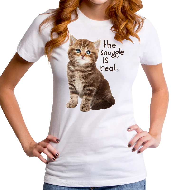 The Snuggle Is Real Women's T-Shirt Machine Wash Dry Clean Hand Wash