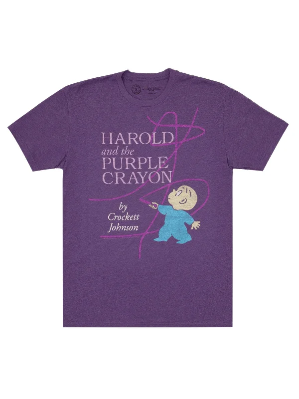 Harold and the Purple Crayon Unisex T-Shirt Zippered Front Buttoned Front Snap Front