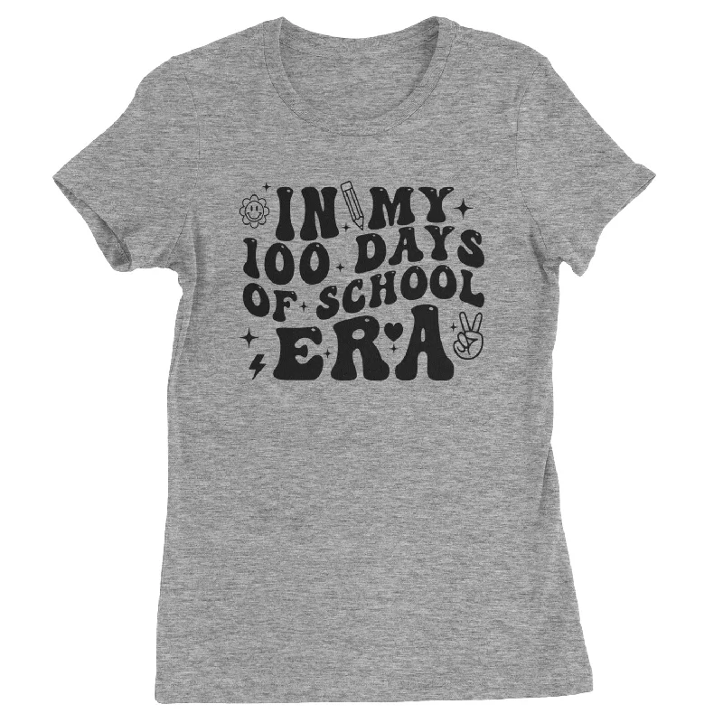 In My 100 Days Of School Era Womens T-shirt Plaid T-Shirt Polka Dot Checkered
