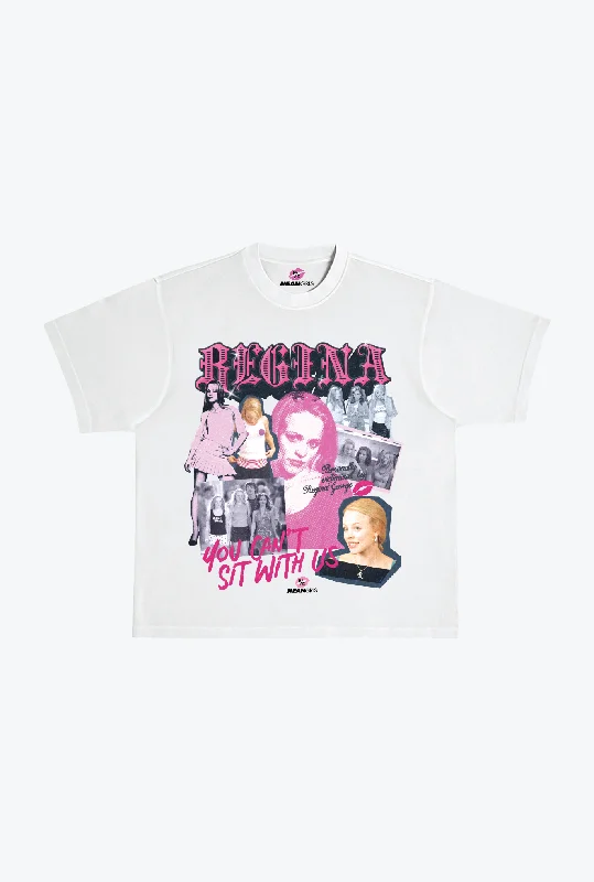 P/C x Mean Girls Regina Heavyweight T-Shirt - White Polka Dot Checkered Tartan