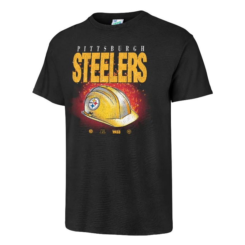 PITTSBURGH STEELERS WITNESS TRADITION VINTAGE '47 TUBULAR TEE Print Jacquard Patchwork