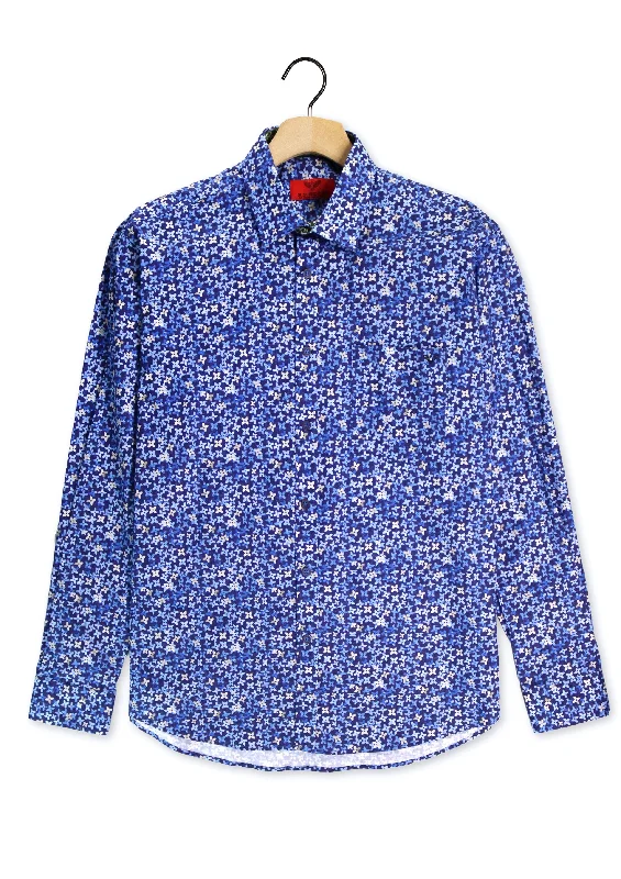 R.F. Scott - Fielding Shirt - Baltic Mesh Blend Leather Blend Suede Blend