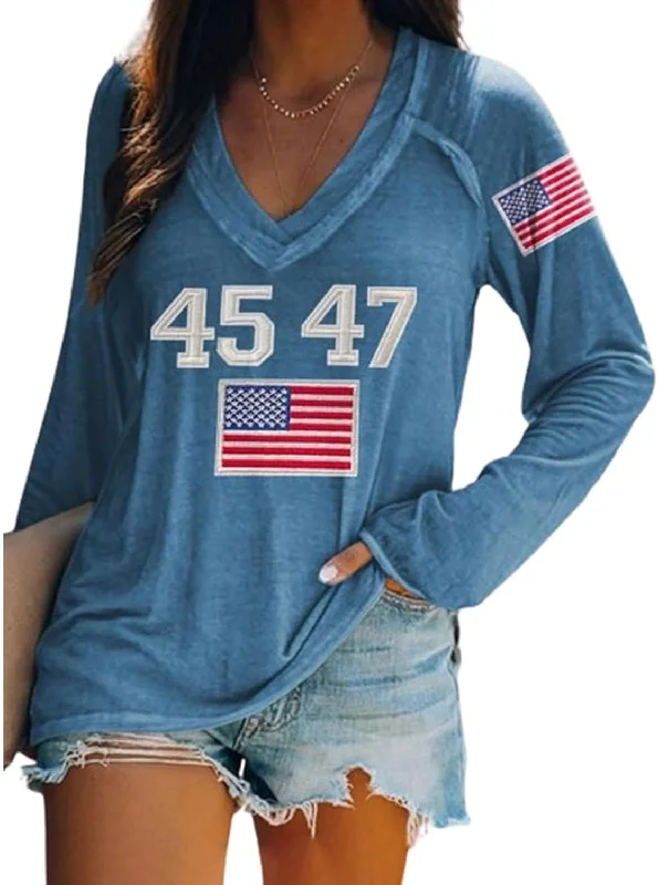 3-sky Blue-trump Shirt