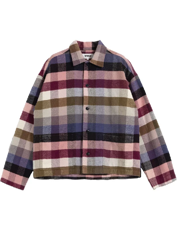 YMC PJ Overshirt Multi Print Jacquard Patchwork