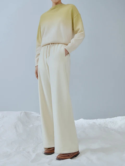 Beige long winter