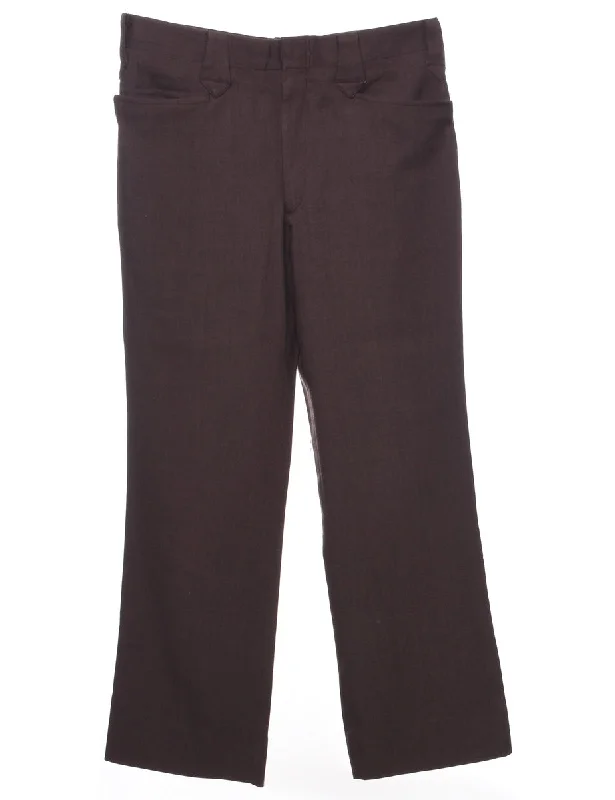 Brown Trousers - W30 L28 Trousers fashionable trendy