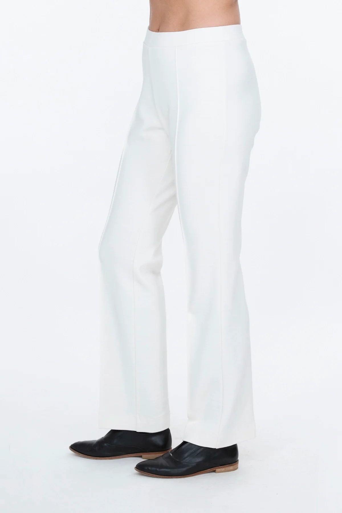 Moira Trousers Off-White Wide Leg Loose Fit Mid Waist