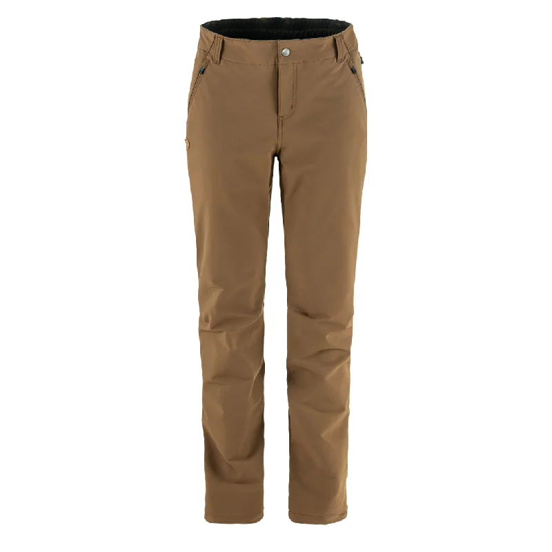 Fjallraven Womens Abisko Winter Stretch Trousers Wood Brown Trousers New Arrival