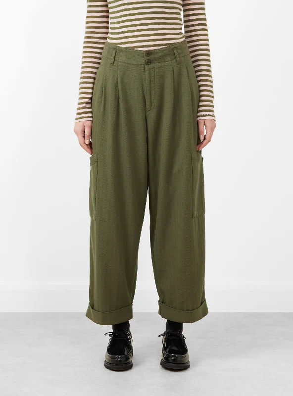 Grease Trousers Olive Trousers Palazzo Wide Leg