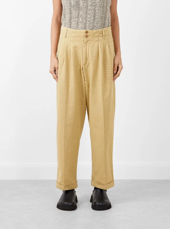 Keaton Trouser Sand Trousers Fleece Cozy