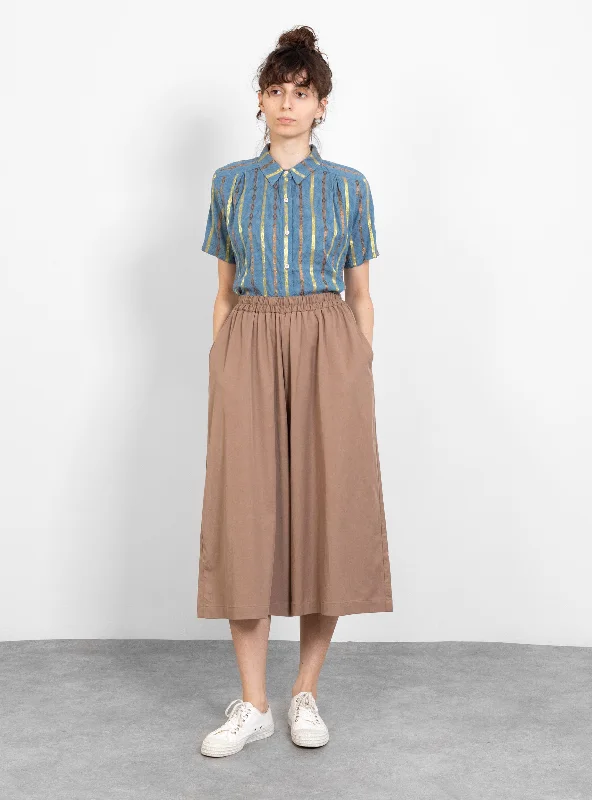 Wide Culotte Trousers Camel Trousers Spring Floral