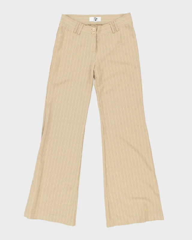 Vintage 90s Brown Stripe Trousers - W30 L33 Trousers Trousers Formal