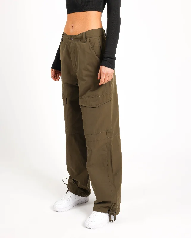 Woven Cargo Trouser - Khaki Trousers Polka Dot Cute