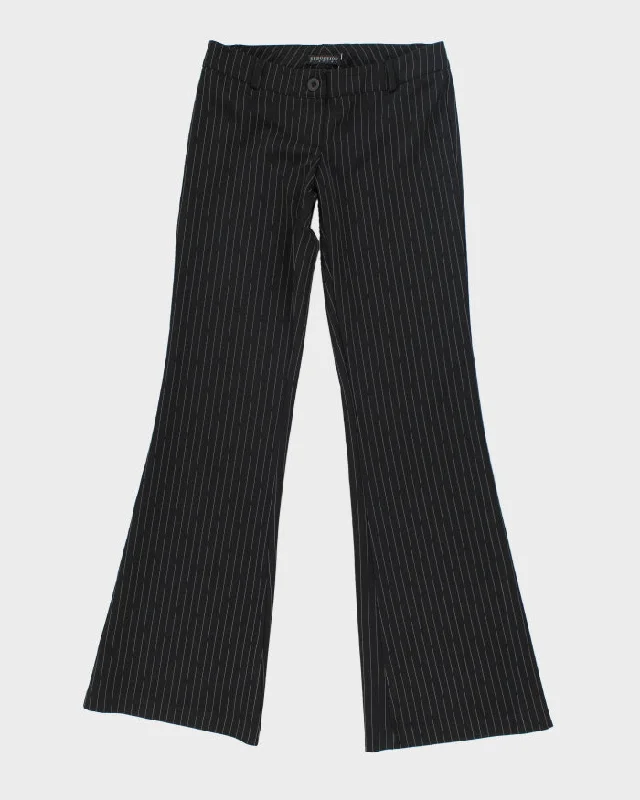 Y2k 00s Seduction Flare Pin Stripe Trousers - W28 L33 Trousers Designer Luxury