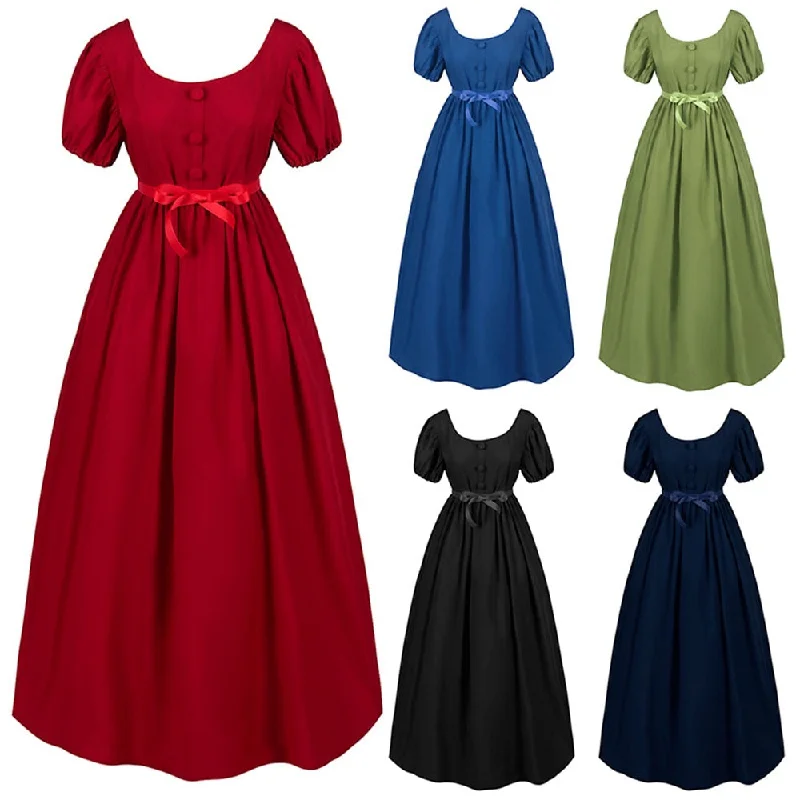 Bridgerton Costume Jane Austen Cosplay Empire Gown Regency Dress
