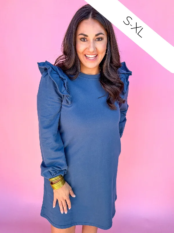 Catch You Up Dress - Teal