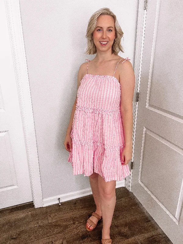 Cotton Candy Candy Cane Dress