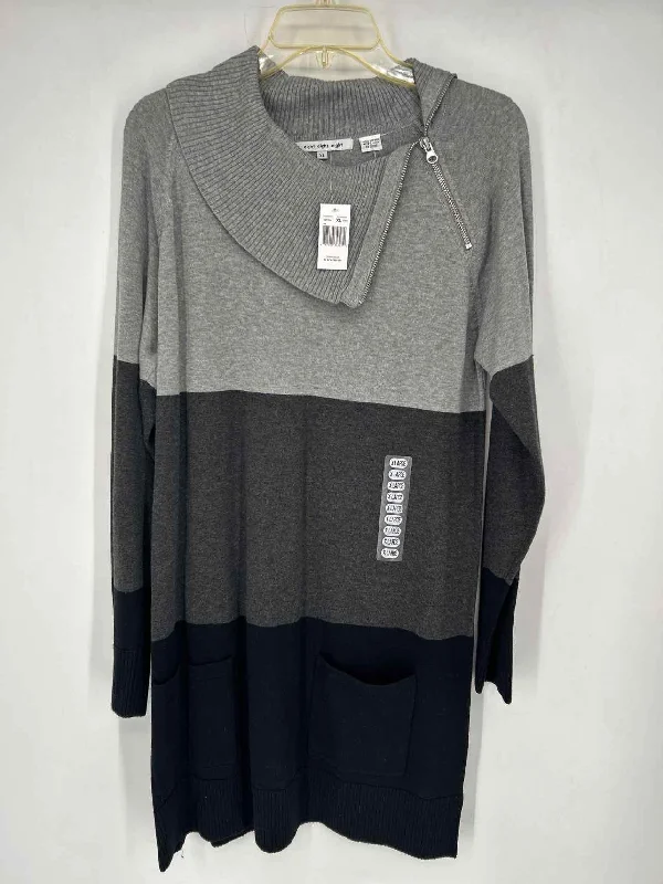 Eight Eight Eight Size XL Gray Colorblock NWT Dress