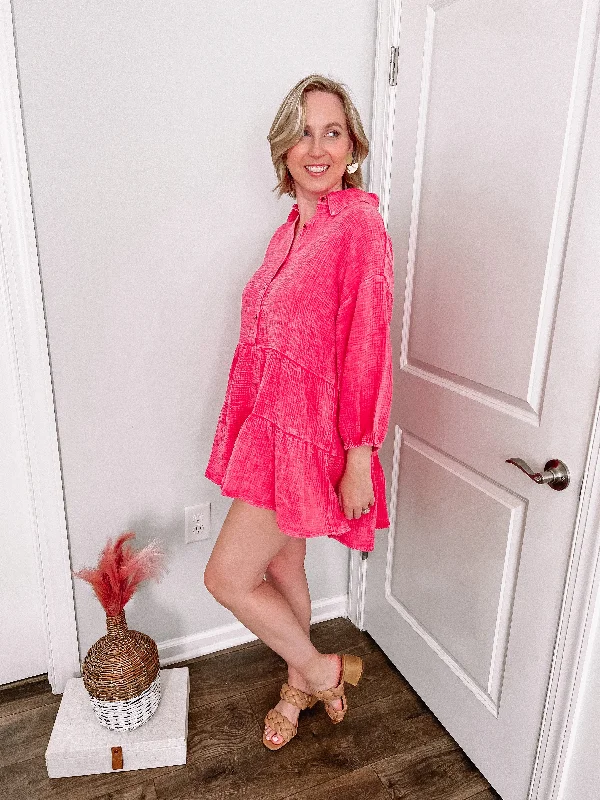 Every Conversation Dress in Fuchsia