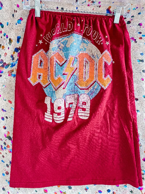 Small/ AC/DC Rhinestone Top