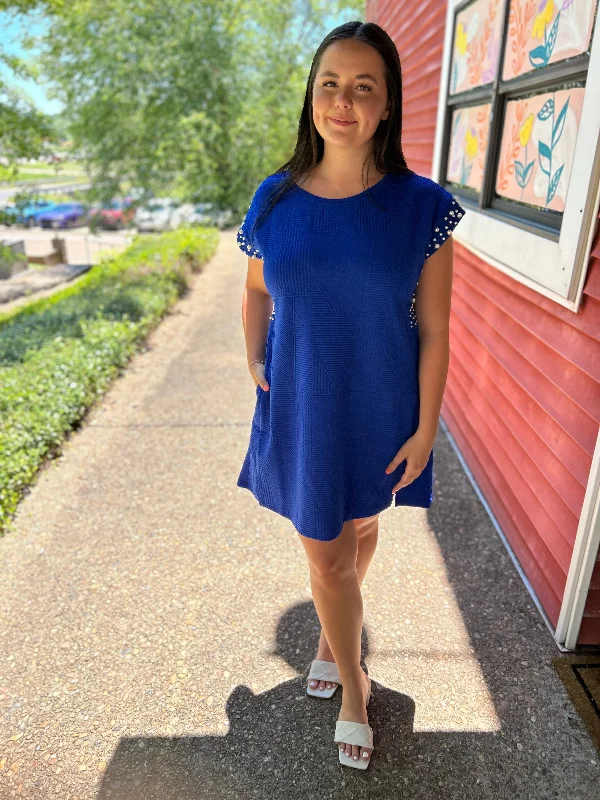 Forever Flirty Dress Royal