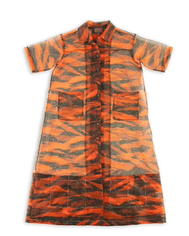 Garden Dress - Orange Print