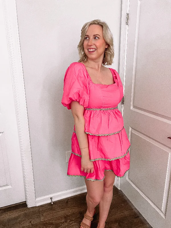 Hot Pink Fiesta Dress
