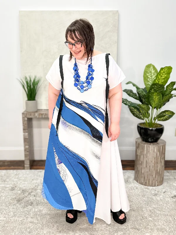 Ariel Dress, Blue Print