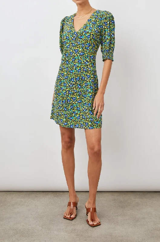 ROMA DRESS - ABSTRACT GARDEN