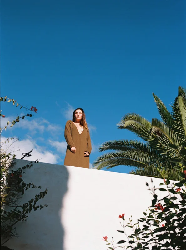 Janis long dress by Can Pep Rey in corteccia