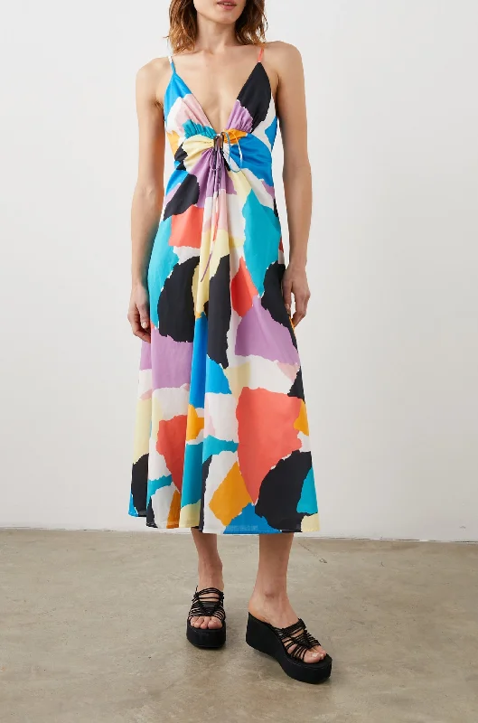 SABINA DRESS - SUMMER COLORBLOCK
