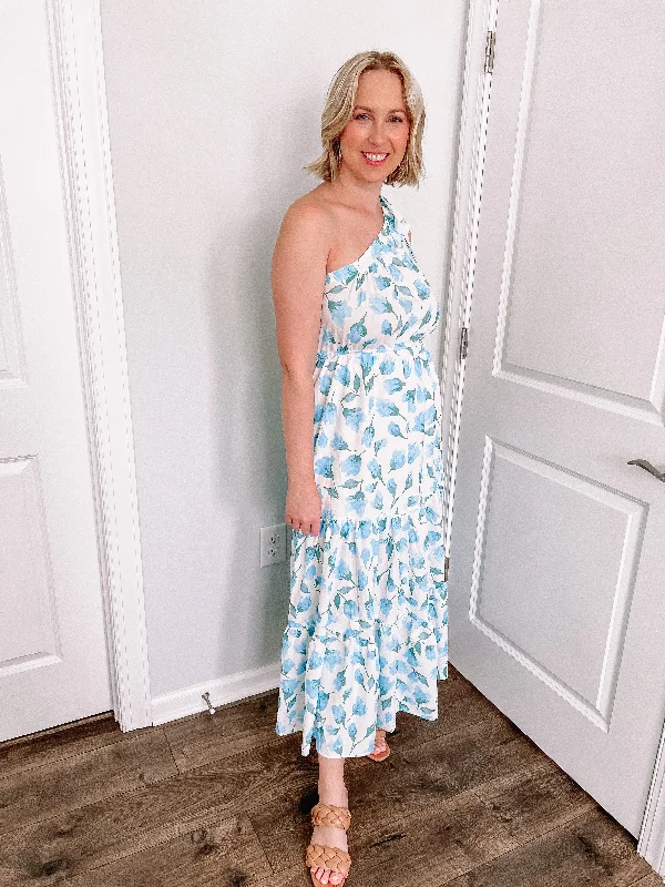 Spring Blooms Dress in Blue
