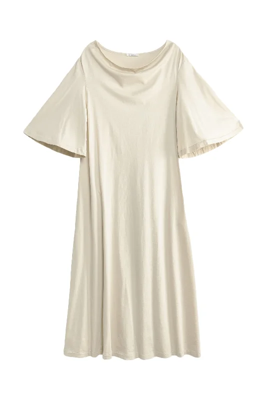 Yalia Dress in Oyster Gray