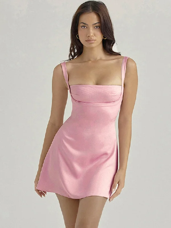 Zjkrl - Backless Charmaine Romantic Mini Dress empire Waist empire