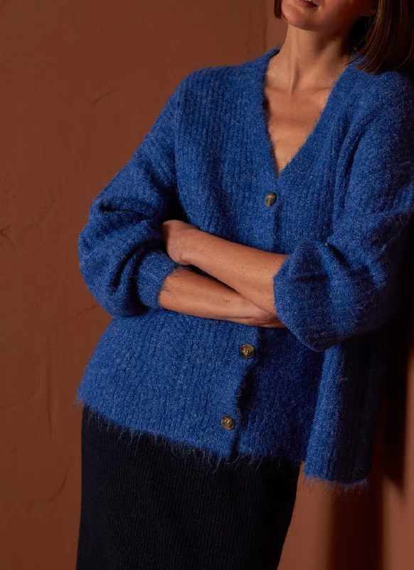 Indi & Cold Knit Cardigan Handmade Hand-knitted Hand-woven